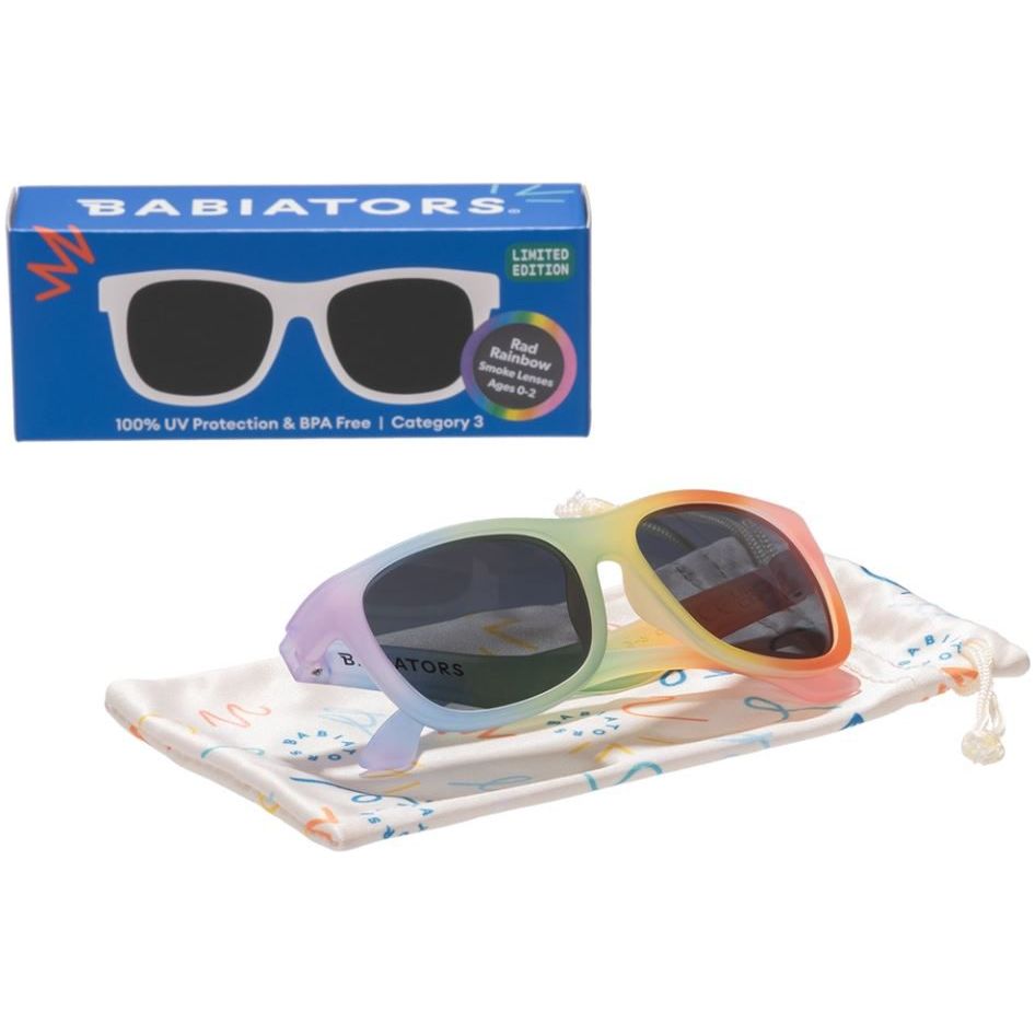 Babiators Rad Rainbow Navigator Baby and Kids Sunglasses Sunglasses Babiators