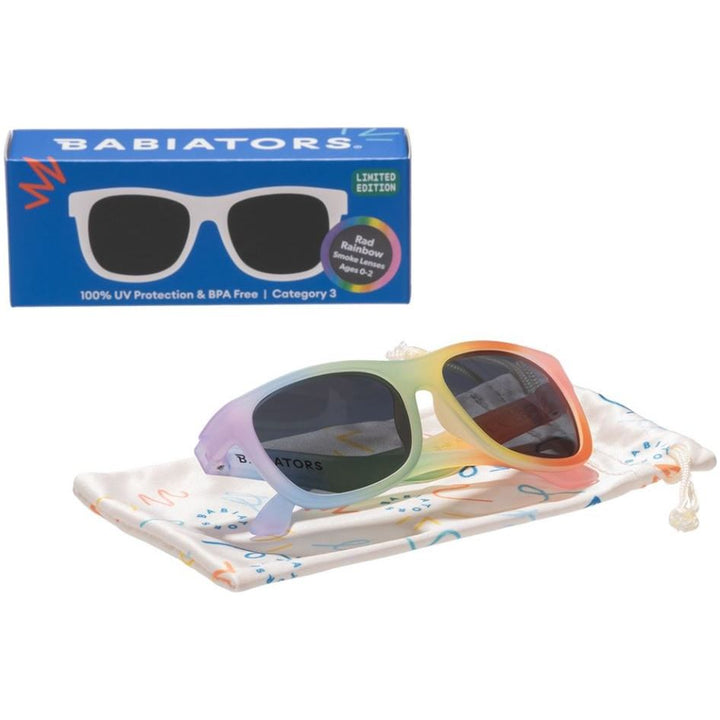 Babiators Rad Rainbow Navigator Baby and Kids Sunglasses Sunglasses Babiators