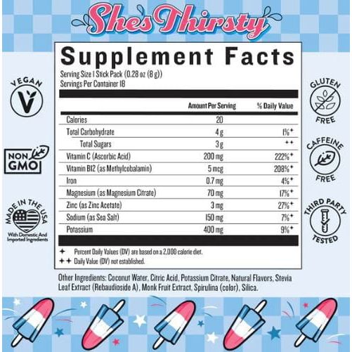 Legendairy Milk She’s Thirsty Coconut Water Electrolyte Mix - Retro Pop Supplements & Remedies Legendairy Milk