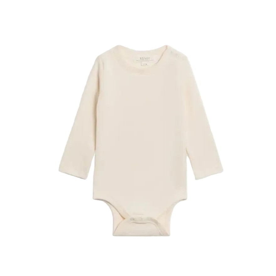 Colored Organics Sammy Ribbed Snap Shoulder Long Sleeve Bodysuit Bodysuit Colored Organics