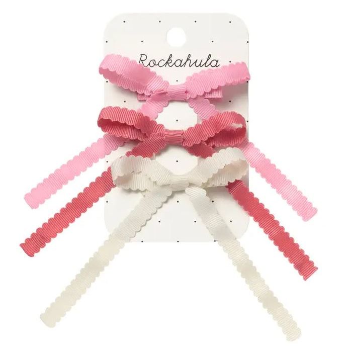 Rockahula Scalloped Bow Tie Clips 3 Pack Hair clip Rockahula