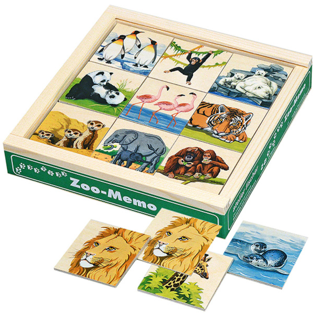 Atelier Fischer Zoo Memory Game Wooden Toys Atelier Fischer Switzerland   
