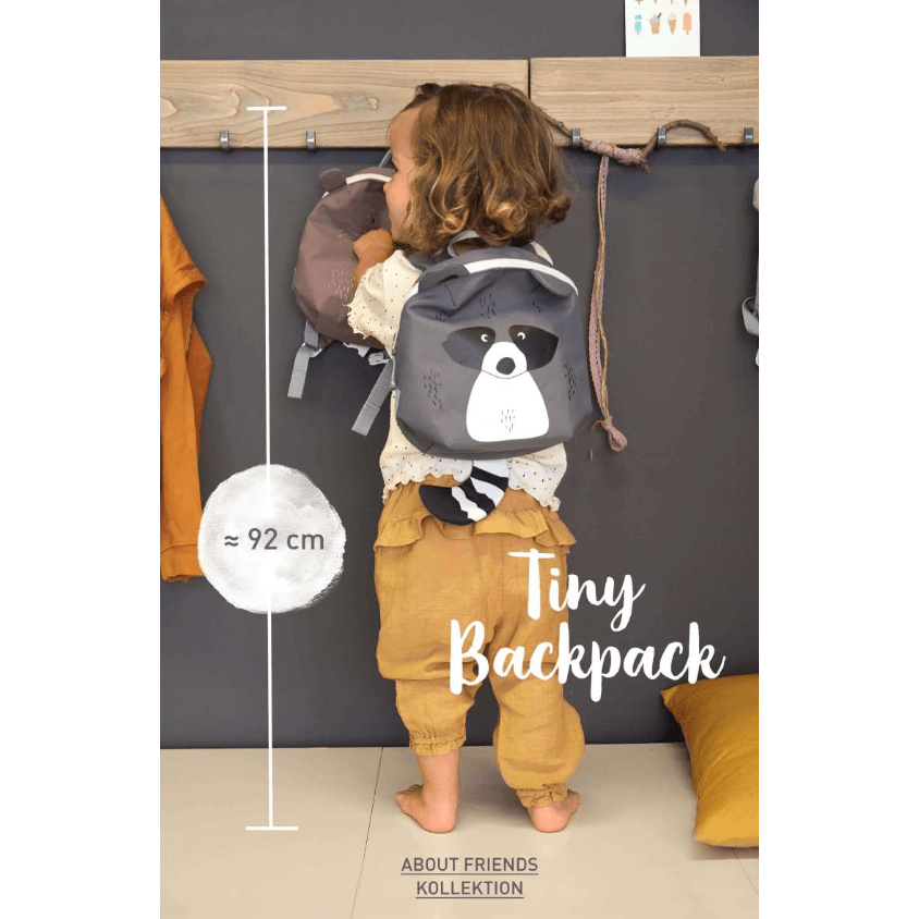 Lassig About Friends Tiny Backpack- Racoon Kids Bag Lassig   