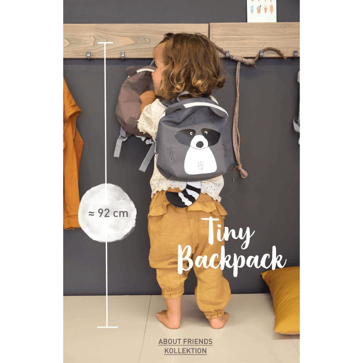 Lassig About Friends Tiny Backpack- Racoon Kids Bag Lassig   
