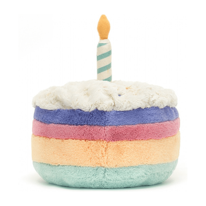 Jellycat Amuseable Rainbow Birthday Cake Medium Amuseable Jellycat   