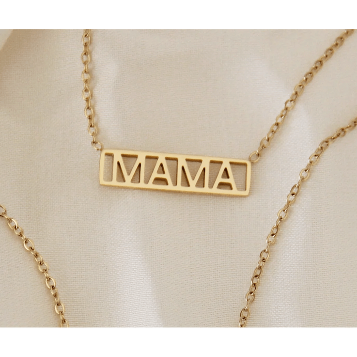 Maive Jewelry- Bar Mama Necklace, Gold Necklace Maive Jewelry   