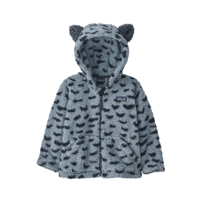 Fall 2023- Patagonia Baby Furry Friends Hoody Jackets Patagonia Snowy: Light Plume Grey 0-6M 