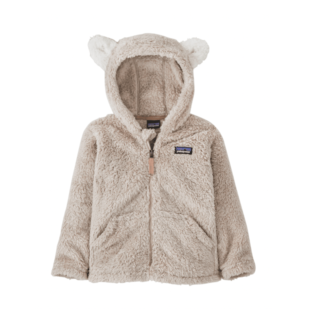 Fall 2023- Patagonia Baby Furry Friends Hoody Jackets Patagonia Shroom Taupe 0-6M 