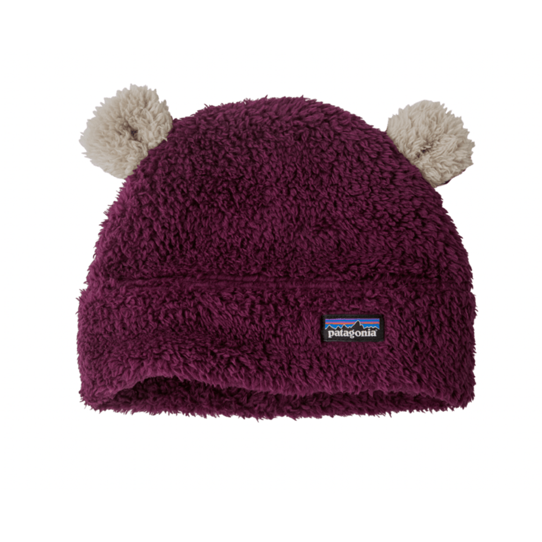 Fall 2023 Patagonia Baby Furry Friends Hat Baby & Toddler Hats Patagonia Night Plum 3m 