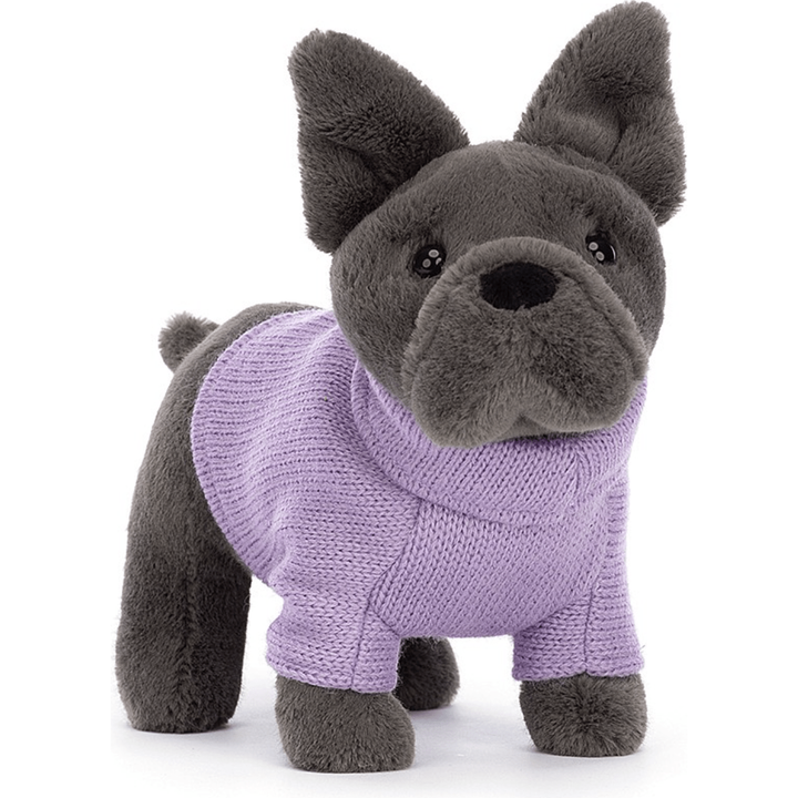 Jellycat Sweater French Bulldog Purple Dogs & Puppies Jellycat   