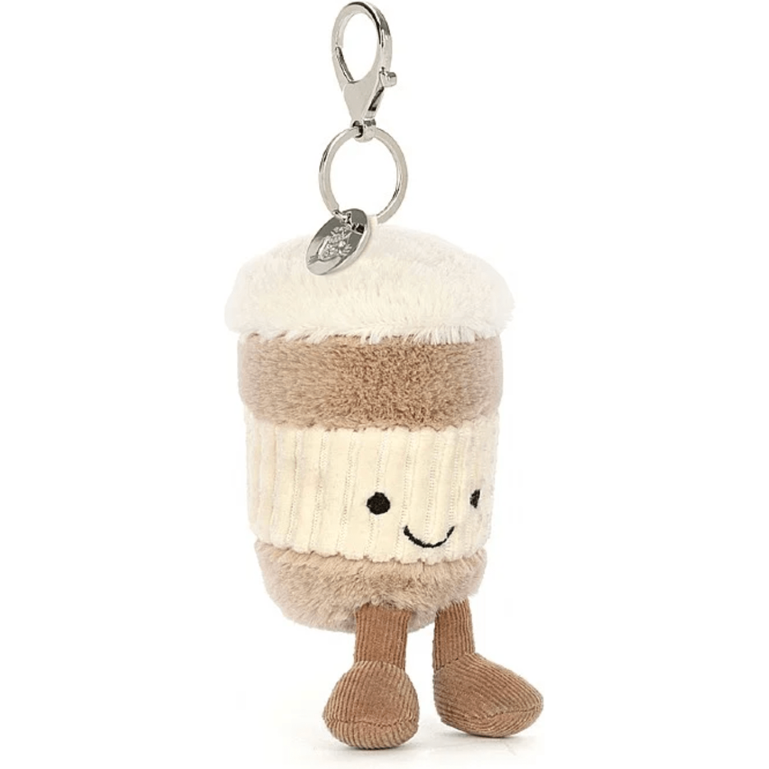 Jellycat Coffee On-The-Go Bag Charm key chain Jellycat   