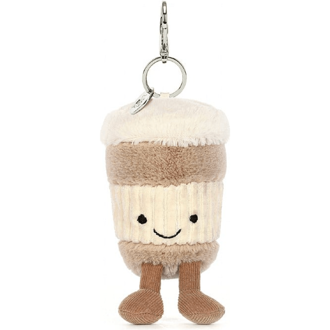 Jellycat Coffee On-The-Go Bag Charm key chain Jellycat   