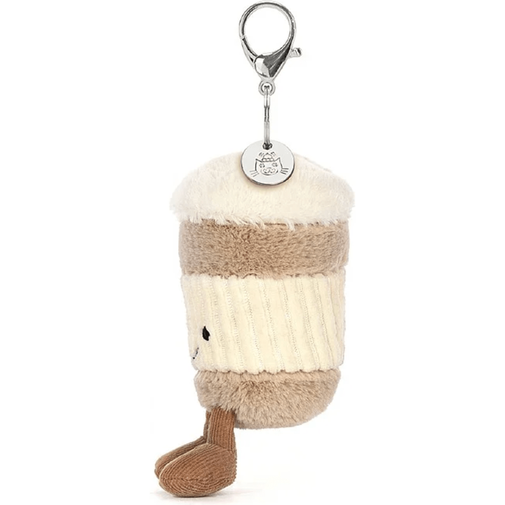 Jellycat Coffee On-The-Go Bag Charm key chain Jellycat   