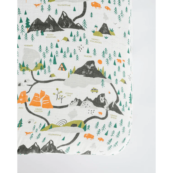 Clementine Kids National Parks Crib Sheet Baby Bedding Clementine Kids   