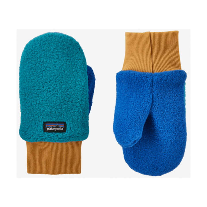 Fall 2023 Patagonia Baby Pita Pocket Mittens Gloves & Mittens Patagonia Belay Blue 0-3 Months 