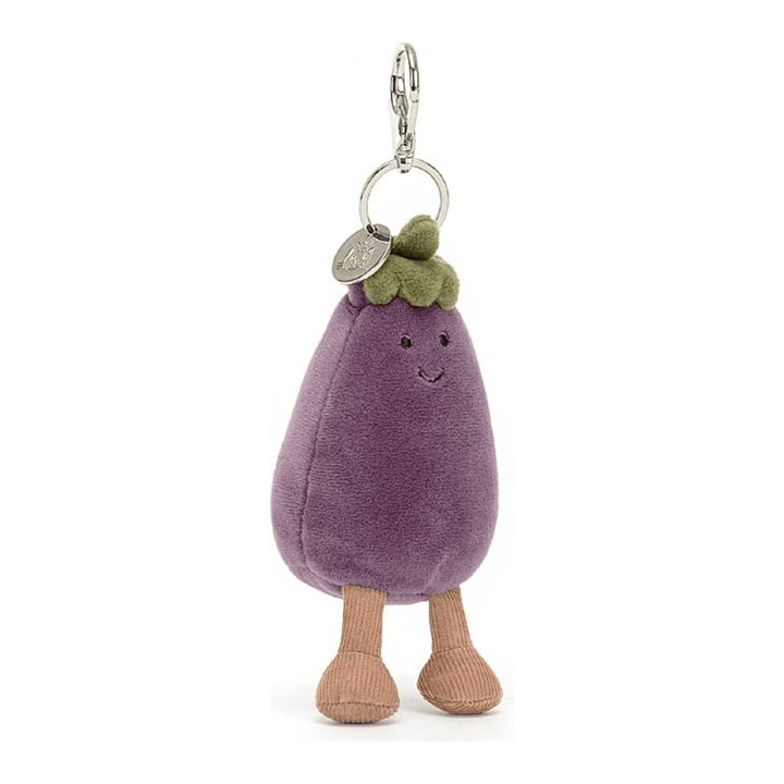 Jellycat Vivacious Eggplant Bag Charm Amuseable Jellycat   