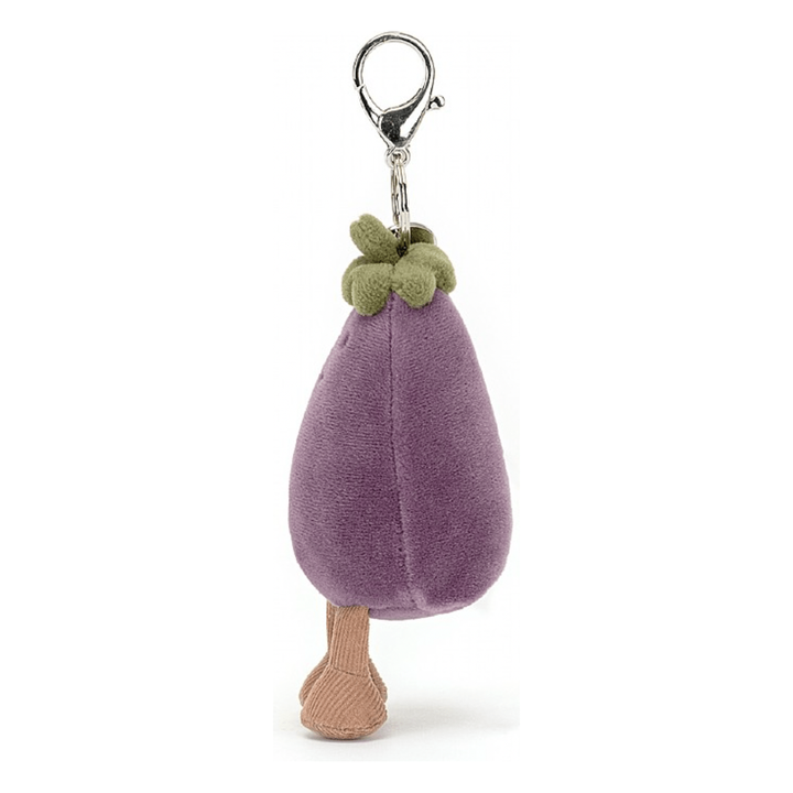 Jellycat Vivacious Eggplant Bag Charm Amuseable Jellycat   