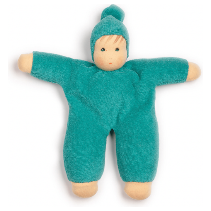 Nanchen Natur Organic "Schmuse" Doll Turquoise Dolls Nanchen Natur   