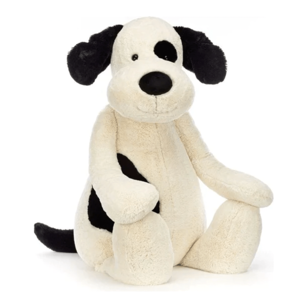 Jellycat Bashful Black & Cream Puppy Giant Dogs & Puppies Jellycat   