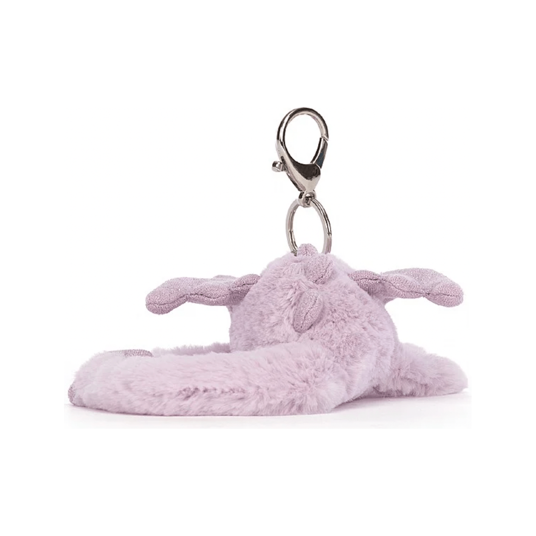 Jellycat Lavender Dragon Bag Charm key chain Jellycat   