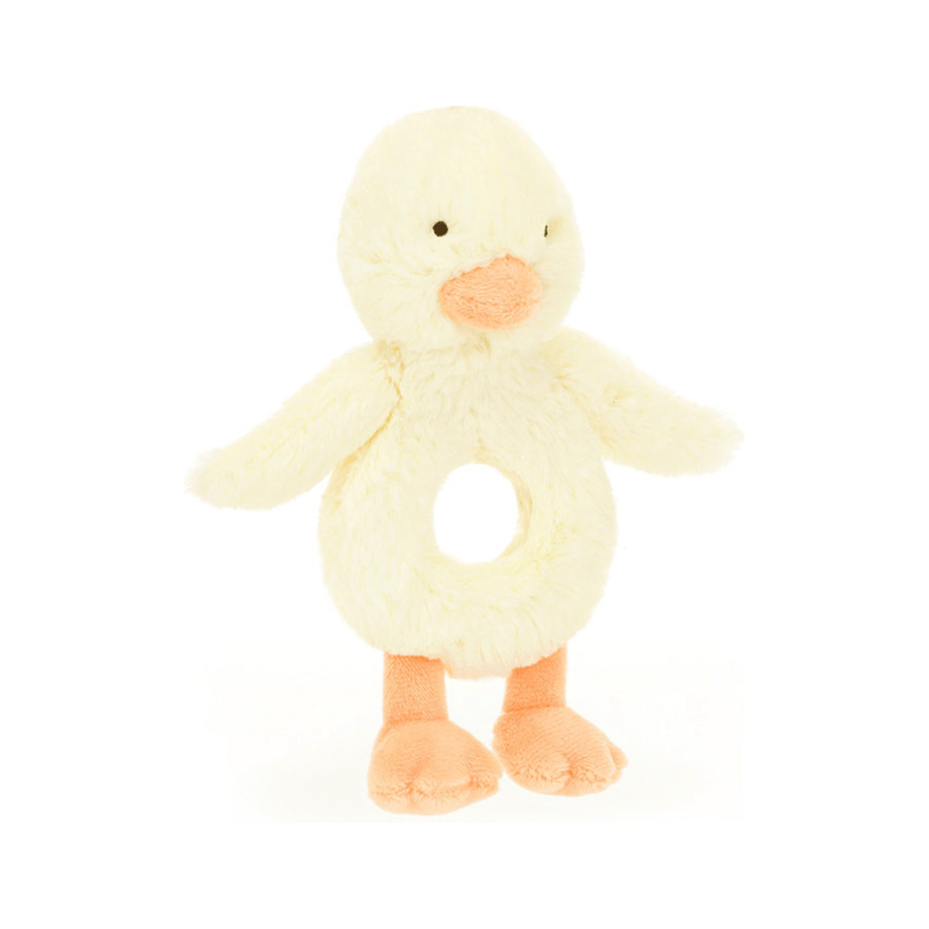 Jellycat Bashful Duckling Ring Rattle Baby Jellycat Jellycat