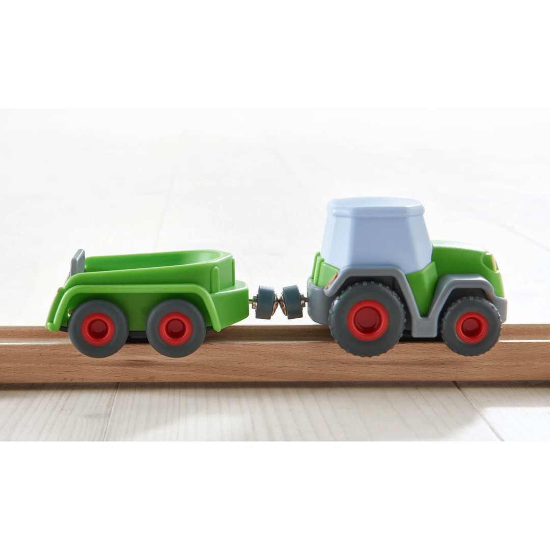 Haba Kullerbu Tractor And Trailor With Momentum Motor Vehicles Haba   
