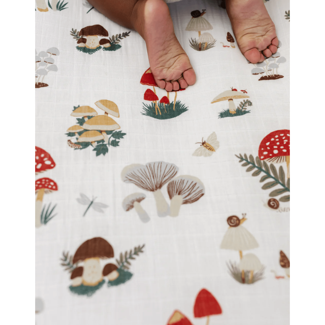 Clementine Kids Mushroom Crib Sheet The Natural Baby Company