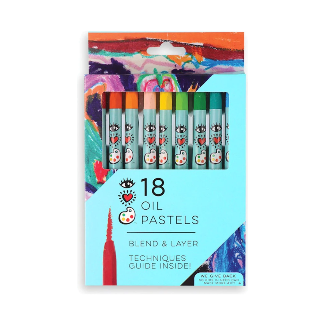 Bright Stripes 18 Oil Pastels – The Natural Baby Company