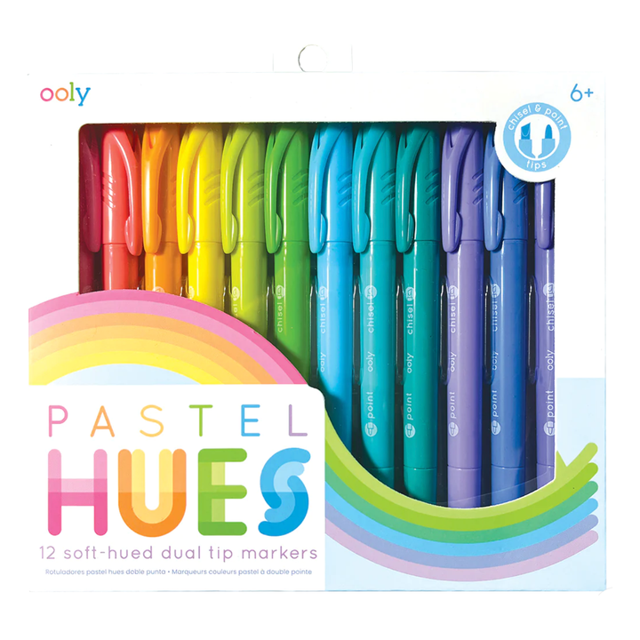 Ooly Pastel Hues Markers- Set of 12 Markers Ooly   