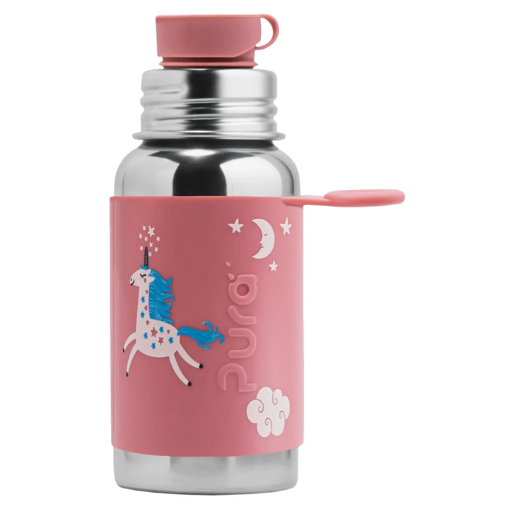 Pura Big Mouth 18 Oz Sport Bottle Water Bottle Pura Stainless Unicorn  