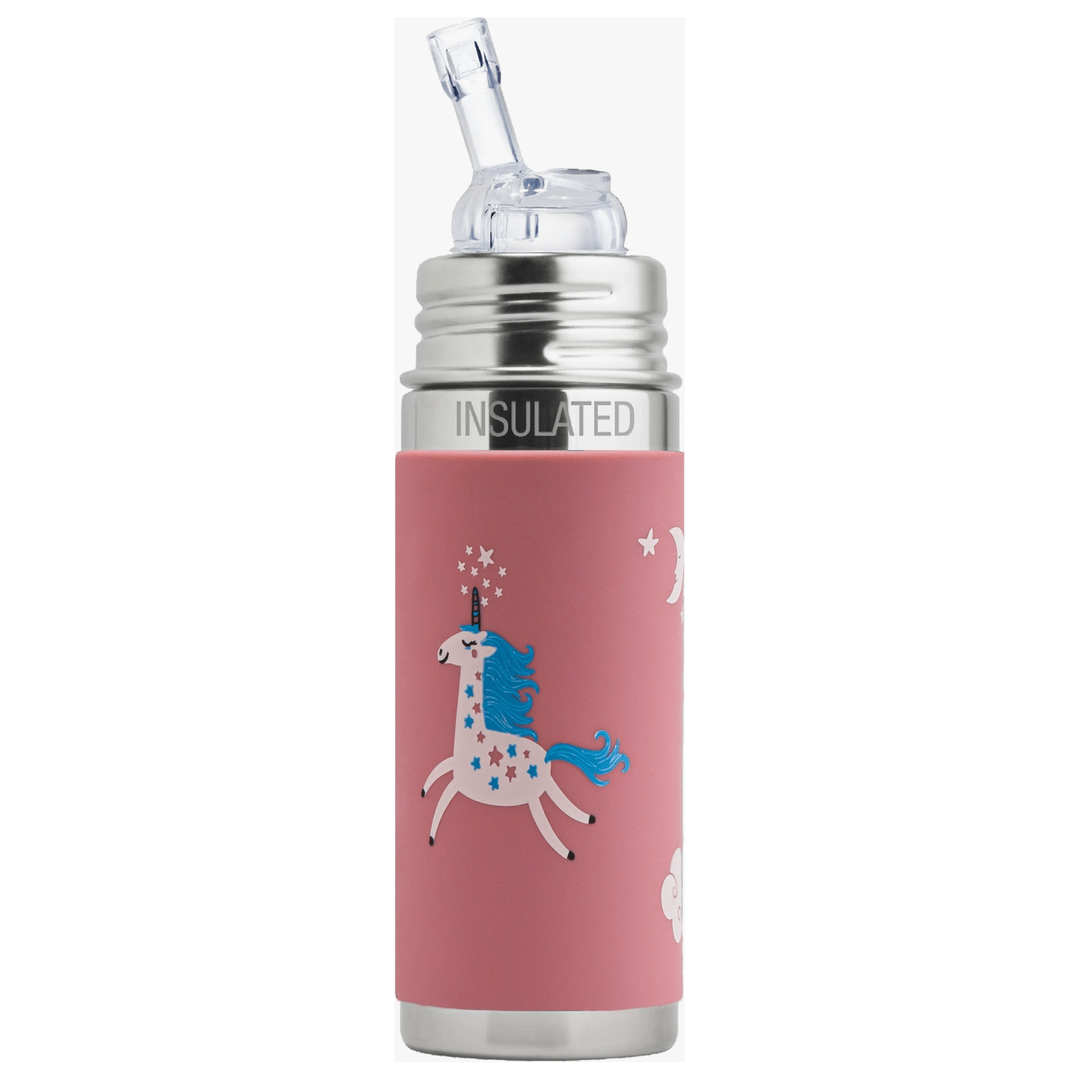 Pura Insulated Straw Cup w/ Sleeve - Unicorn Bottles & Sippies Pura Stainless   