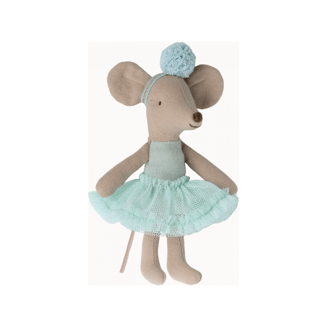 Maileg Ballerina Mouse Little Sister-Light Mint Mice Maileg   