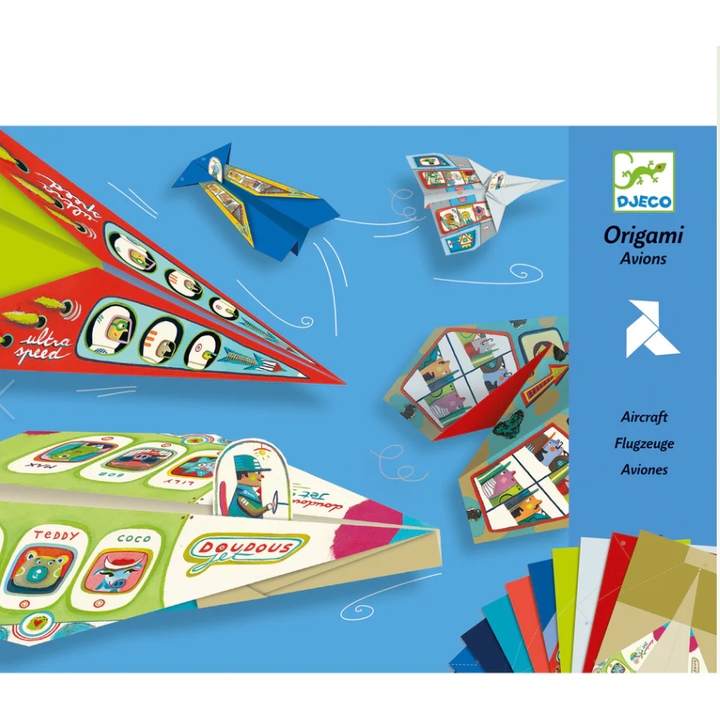 Djeco Planes Origami Paper Craft Kit Puzzles & Mazes Djeco   