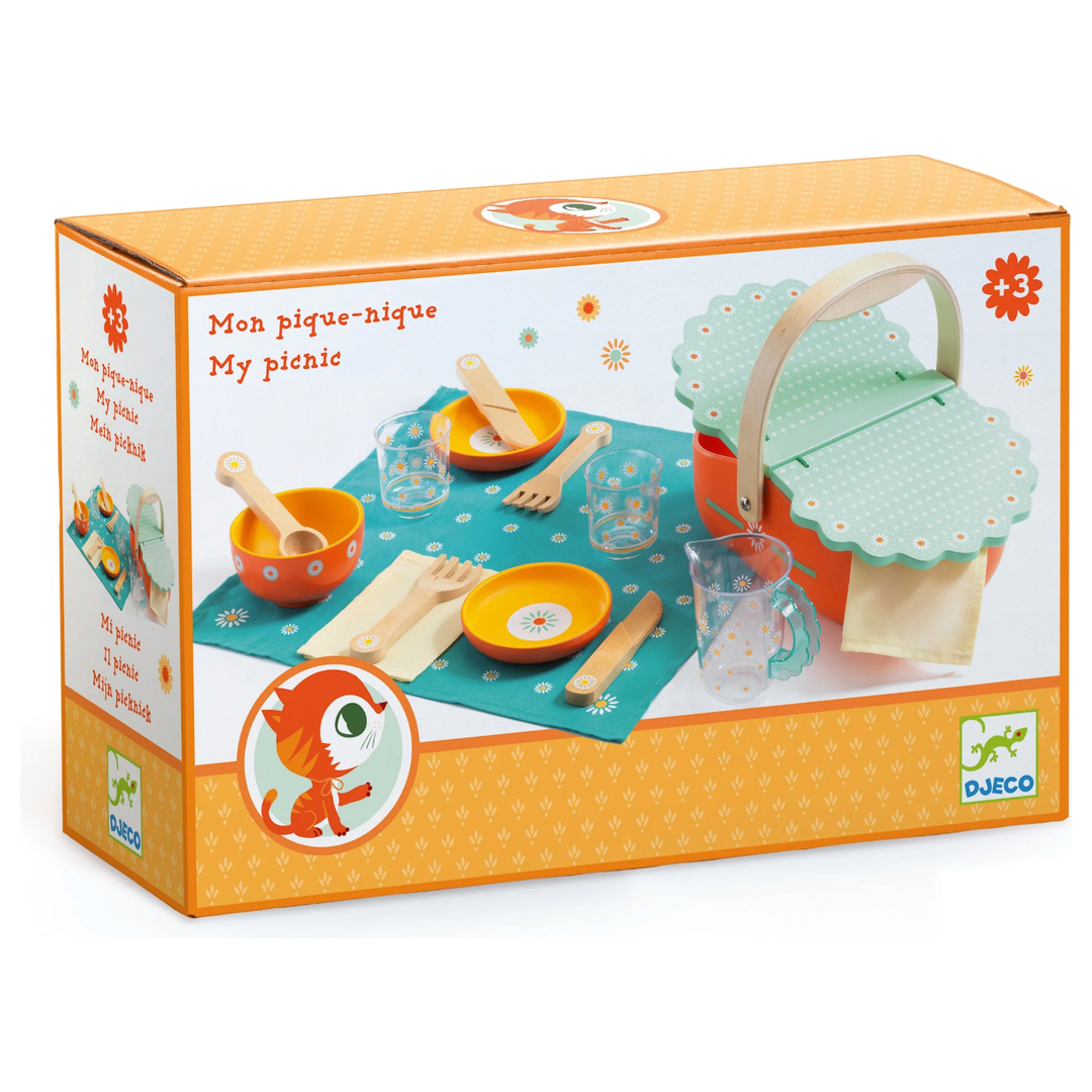 Djeco My Picnic Play Dining Set Toddler And Pretend Play Djeco   