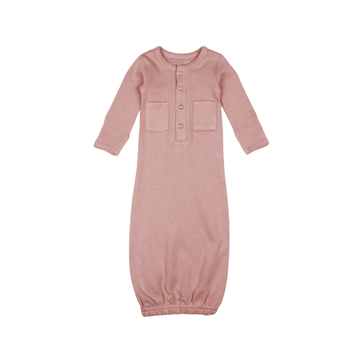 L'ovedbaby Organic Gown Baby Gown L'ovedbaby Newborn Mauve 
