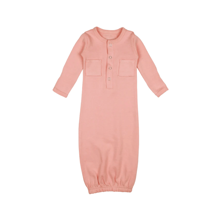 L'ovedbaby Organic Gown Baby Gown L'ovedbaby Newborn Coral 