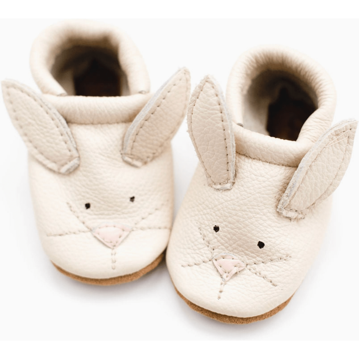 Starry Knight Cute Critter Leather Moccasin- Bunnies Baby Shoes Starry Knight Designs   