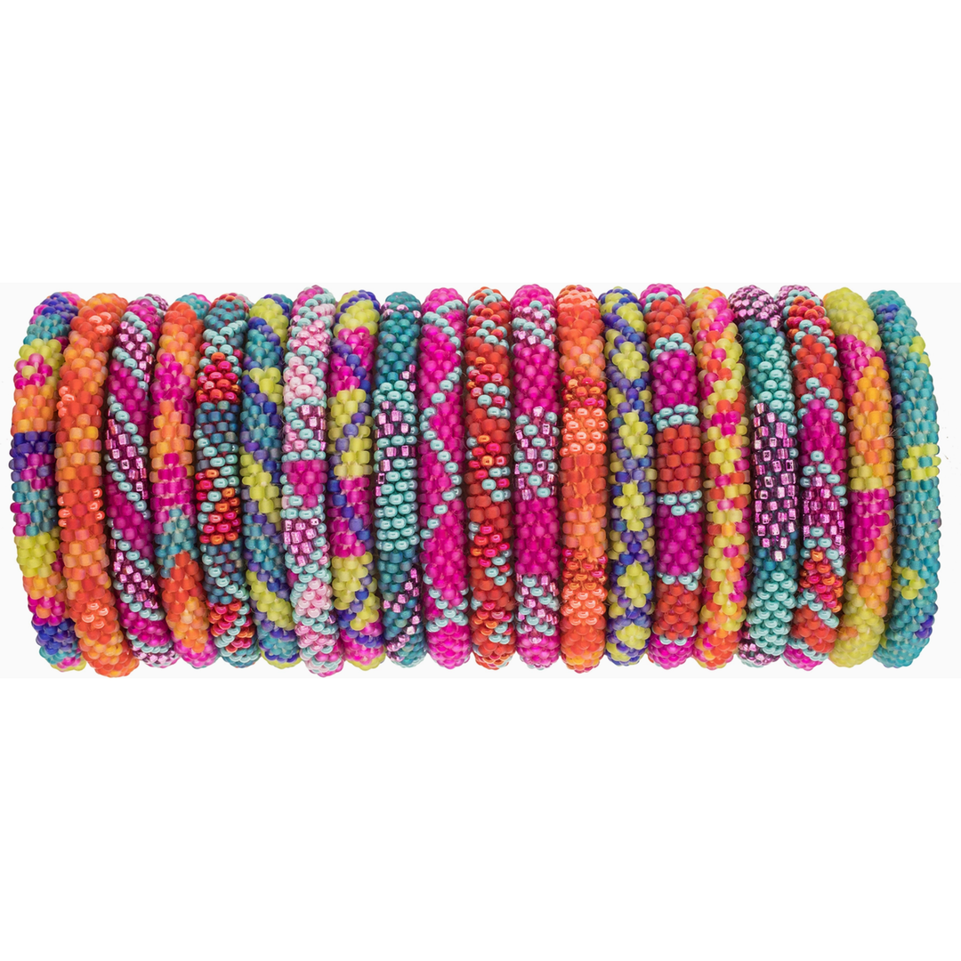 Roll on glass bead bracelets hotsell