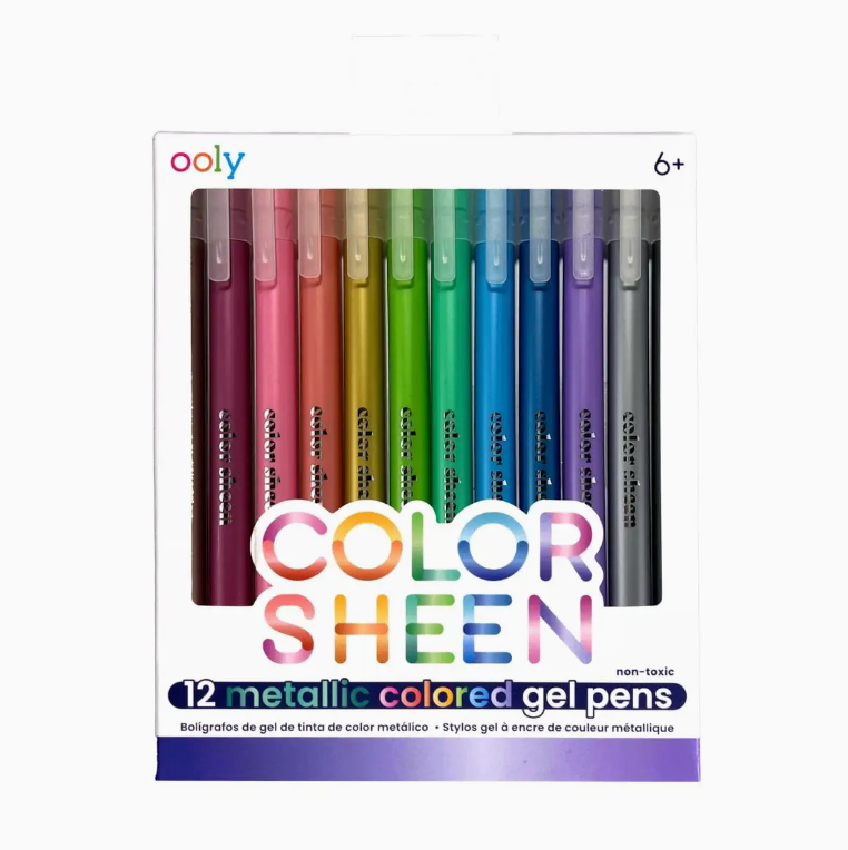 Ooly Color Sheen Metallic Gel Pens - Set of 12 Pens Ooly   