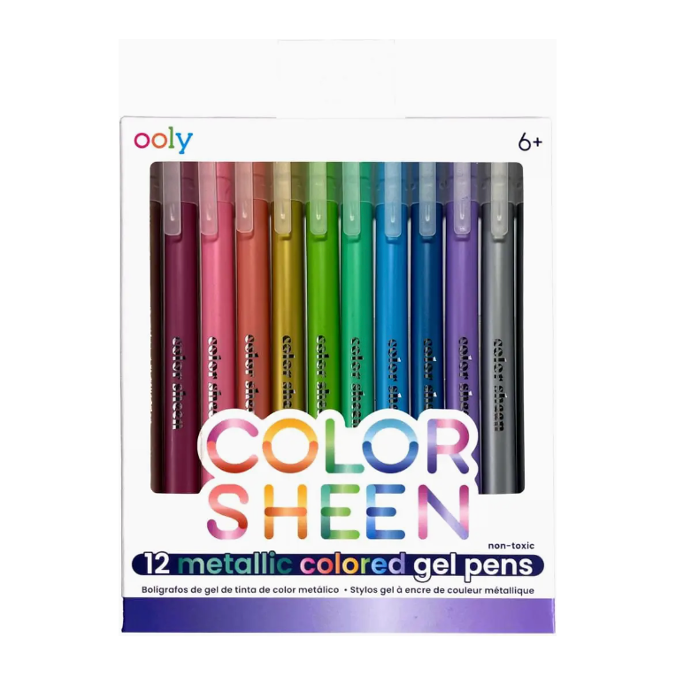 Ooly Color Sheen Metallic Gel Pens - Set of 12 Markers Ooly   