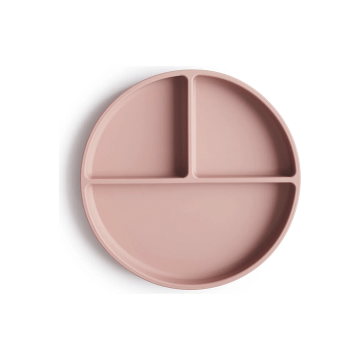 Mushie Silicone Suction Plate Mealtime Mushie Blush  