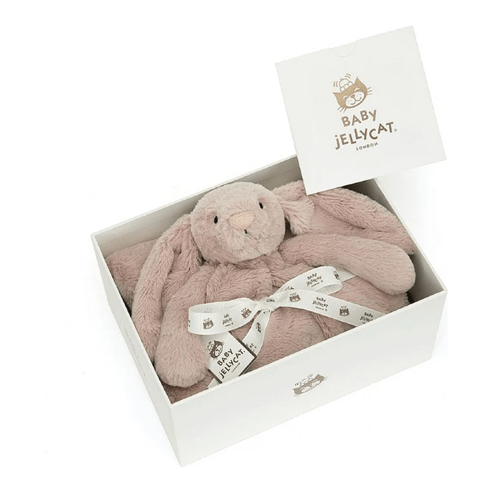 Jellycat Bashful Luxe Bunny Rosa Blankie Baby Jellycat Jellycat   