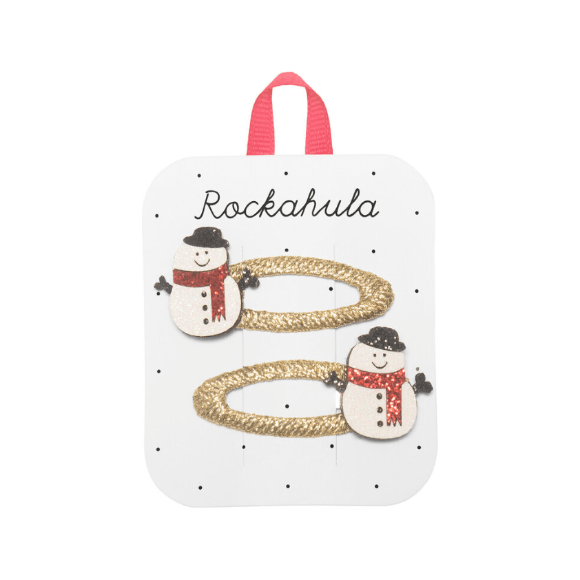Rockahula Snowman Glitter Clips Hair clip Rockahula   