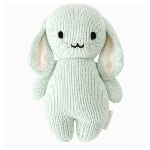 Cuddle + Kind Baby Bunny- Mint Baby Animal Collection Cuddle + Kind