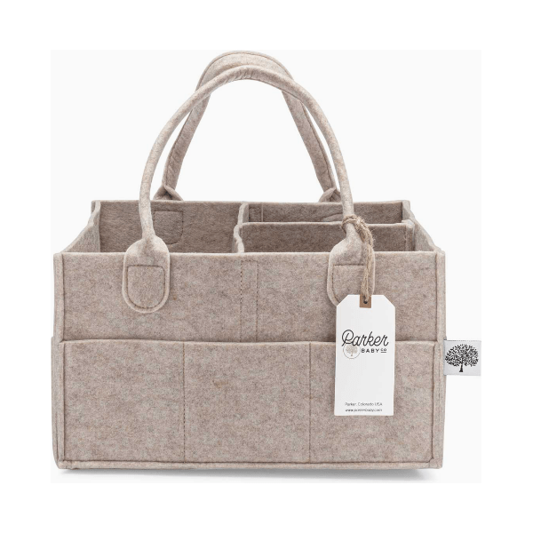Parker Baby Company Diaper Caddy- Regular Oatmeal Accessories &amp; Laundry Parker Baby Co