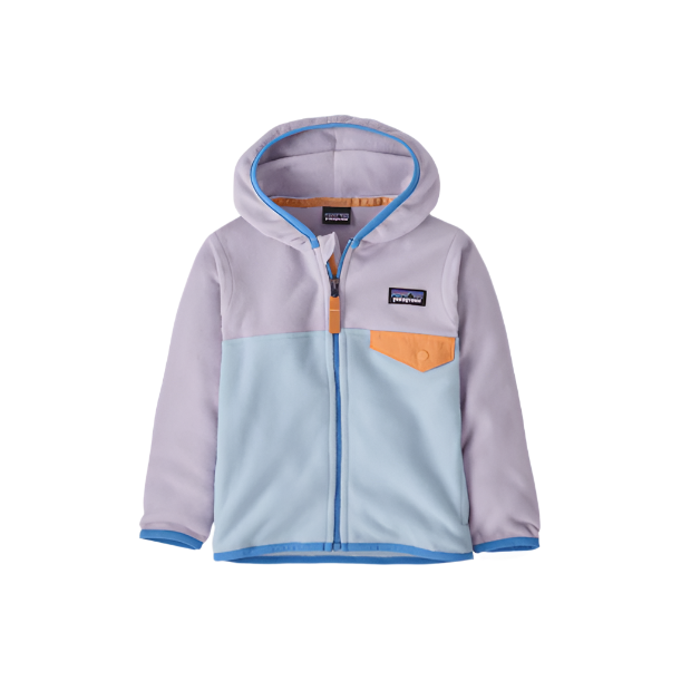 Spring 2025 Patagonia Baby Micro D Snap-T Jacket Baby Jacket Patagonia Fleck Blue 6 Months
