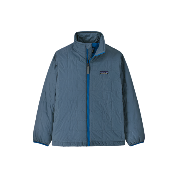 Spring 2025 Patagonia Kid's Nano Puff Brick Quilt Jacket Kids Jacket Patagonia Utility Blue X Small