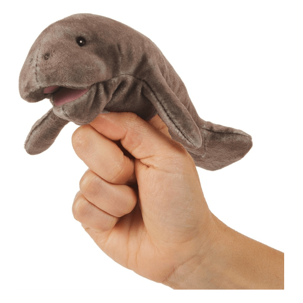 Folkmanis Finger Puppet - Mini Manatee Finger Puppet Folkmanis