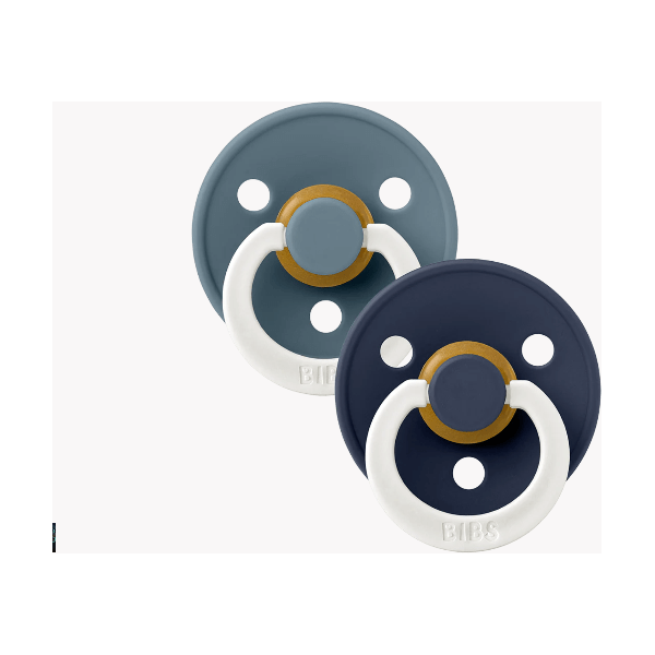 BIBS USA- GLOW in the Dark Pacifier 2 Pack - Petrol/ Deep Space Pacifiers and Teething BIBS USA Size 1