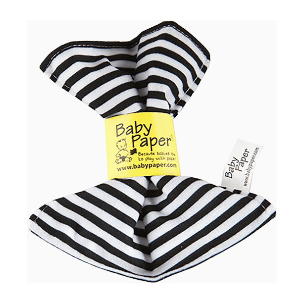 Baby Paper Crinkle Paper- Black & White Stripe Crinkle Paper Baby Paper